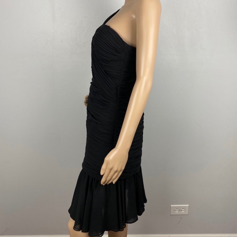NEW JILL JILL STUART BLACK CHIFFON MINI DRESS - Picture 4 of 7